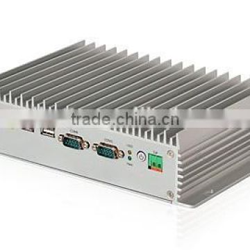 Industrial fanless mini PC,Intel Atom D2500 dual-core processor,2*RJ45,6*USB,6*RS232/RS485,,Mini-PCIe
