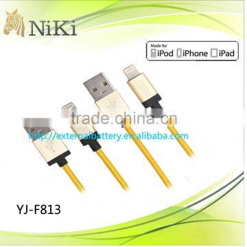 2015 newest mfi usb cable for iphone aluminum alloy housing usb cable