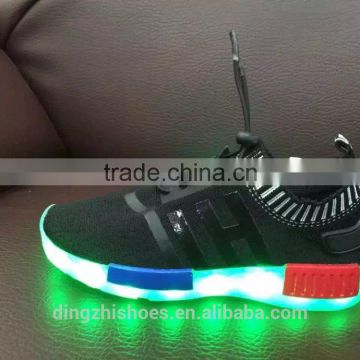 Hot selling led kids light shoes with USB charge fashion led light up kids sport shoes