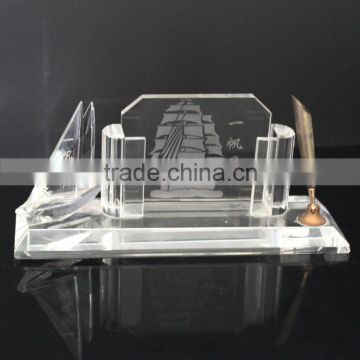 Good luck table crystal office decorations for gift