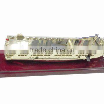 1:350 metal gold display ship replica