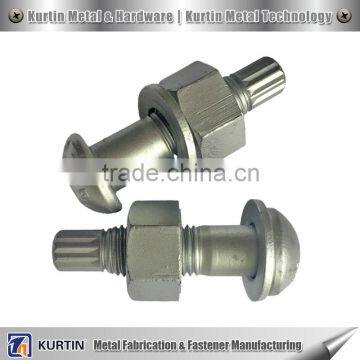 black finish a325 hex bolt with iso9001:2000 certified