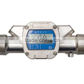 inline ultrasonic water flow meter for DN15-DN1000mm pipe size