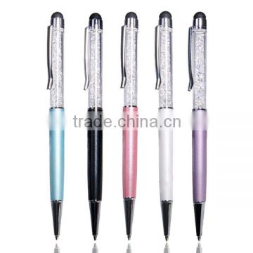2014 New Arrival Hot Sale Crystal Stylus Touch Screen Pen capacitive Stylus