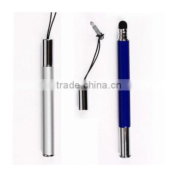 2 in 1 Ball Point Capacitive Screen Stylus Touch Pen For IPhone 5 4 IPad Samsung Cell Phone Mobile Tablet PC