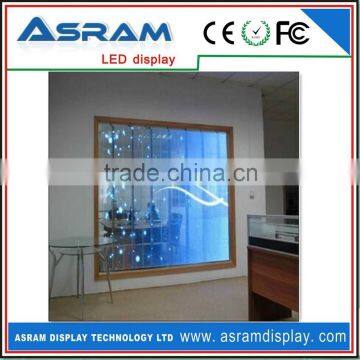 transparent oled screen led moving message display sign outdoor glass window high brightness led screen display