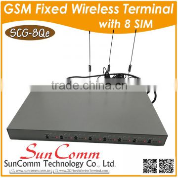 SCG-8Qe with 8SIM, 8ports FXS, Quad band GSM Fixed Wireless Terminal