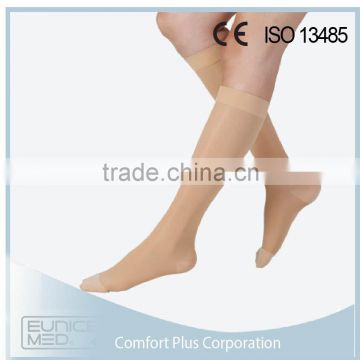 Free sample closed toe 18-21mmHg Knee high compression socks