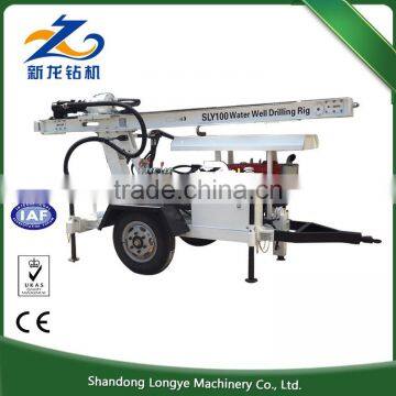 Simple use and chrome paint sprayer used portable water well drilling SLY100 portable water well drilling rig