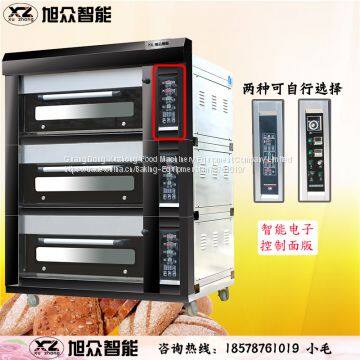 Gas Deck Oven 3 Layer 6 Tray Deck Oven Baking Equipment Pizza Oven
