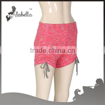 Running Hot shorts spacedye polyester spandex fabrics for wholesale