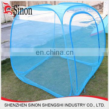 Hot sales polyester mesh small garden pop up folding mosquito net tent