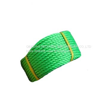 RECOMEN hot sale polyester 3 strands rope nylon rope  by 3 strands ropes for ship