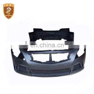 accessories car exterior fiber glass front bumper rear bumper side skirts For Infini-ti G25-G37 modification WAD style body kit