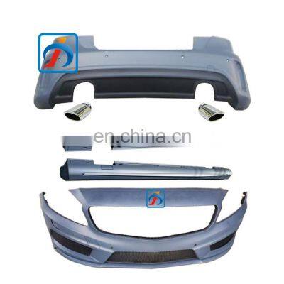 Unpainted Set A class W176 A260 Body Kit With Exhaust Pipe Side Skirt
