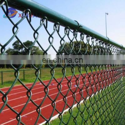 Chain link fence roll 50ft galvanized steel China supplier diamond wire galvanized chain link fence