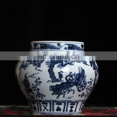 Best selling chinese style  blue and white ceramic ginger jars