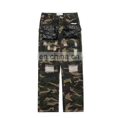 New styles 100% cotton solid color tight active wear for men camo joggers for 2022