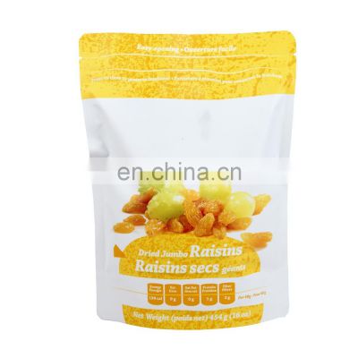 Matte Metallic Color Frosted Window Candy Flower Tea Packaging Aluminum Foil Stand up bags