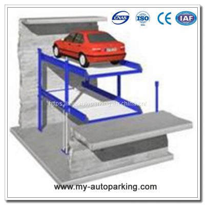2 or 4 or 6 Cars Underground Garage Lift/Parking System Manufacturers/2 Level Parking Lift Garage