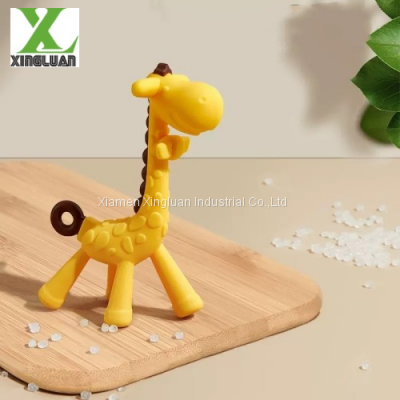 Baby molars soothe giraffe gums baby oral period toys 5, 6 months and more than 8 can chew silica gel