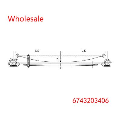6743203406 Heavy Duty Vehicle Rear Wheel Spring Arm Wholesale For Mercedes Benz