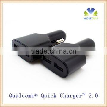 Qualcomm Quick Charger 2.0 Technology 24W dual usb car charger