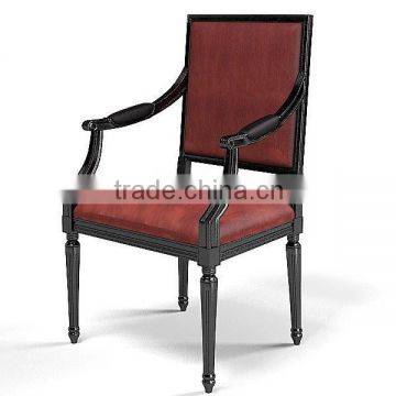 RCH-4074 Antique Wood Carved Arm Chairs Art Deco