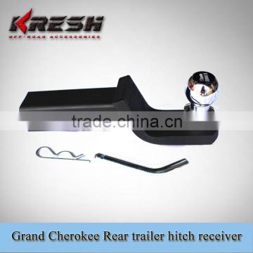 4X4 black trailer hitch receiver and rear trailer hitch ball for Grand Cherokee, made of steel with black color