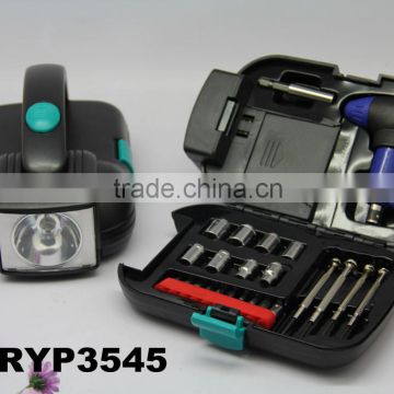 RYP3545 24pcs tool kits/sets with flashlight