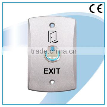 CE Zinc Alloy Exit Push Button With Blue LED