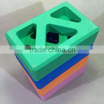 MIC5051 Wholesale high quality costom special geometric shape pilates brick eva yoga block