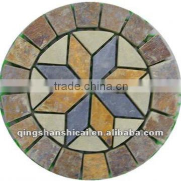 rustic square slate mosaic pattern euro popular