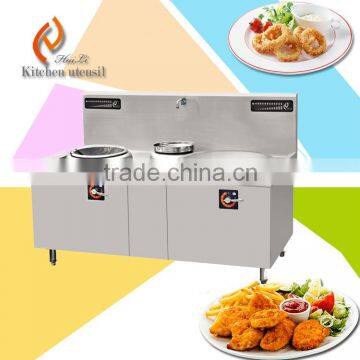 Double burn 15KW 380V Concave hot sale commercial electric induction wok cooker for hotel restaurant DC1220