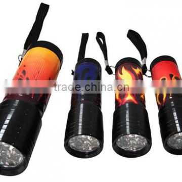 TE084 2015 Top high quality promotion colorful aluminum 9led camping light