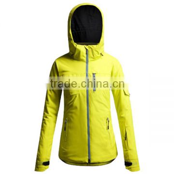 JSX169 hot new yellow women's european Ski outdoor jacket