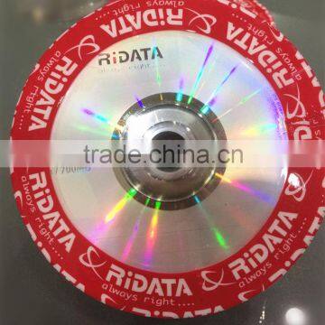 good price of Ridata cd-r/cd+r/copor cdr, 52x, 80minitues,with 25/50pcs cake box pack blank cd