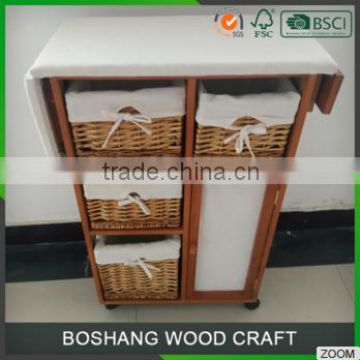 Hat Sale folding ironing board with wicker drawers