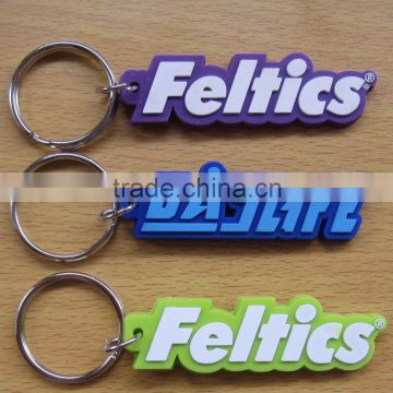 factory oem customize rubber pvc keychain