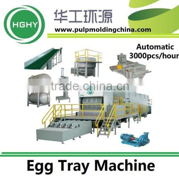 full automatic paper molded pulp egg tray machine