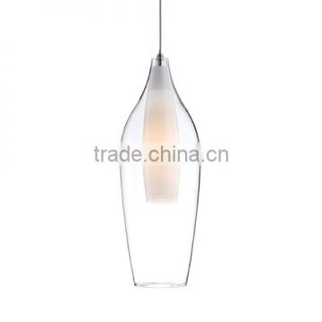contracted clear glass dinner blowing pendant light