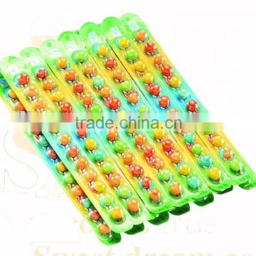 12ct watermelon gum balls on paper ruler in bag (candy chewing gum bubble gum)