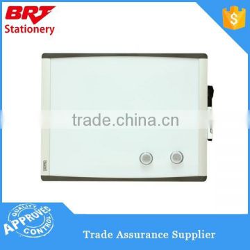 Small office magnetic whiteboard with plastic frame