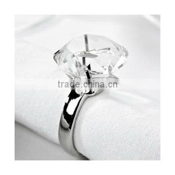 wedding table crystal napkin ring holder