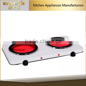 Commercial Cooker Stainless steel housing double burner plate electric stove