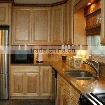 Natural oak kitchen furniture with granite countertop