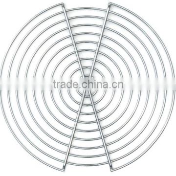 galvanized wire mesh metal fan cover grid and fan protection grid/steel wire fan guard with powder coating