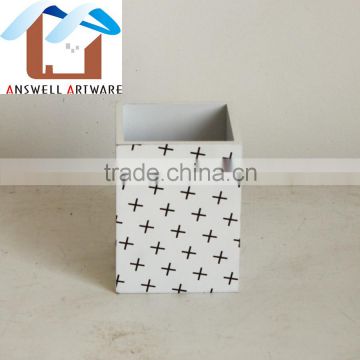 wooden stamps white decorative box