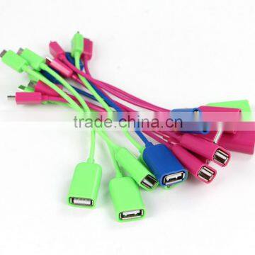 2016 hot selling micro usb otg cable for winter coming