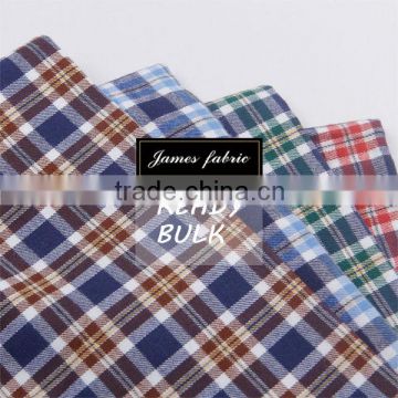 James one side brushed cotton yarn dyed check fabric